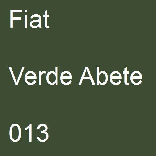 Fiat, Verde Abete, 013.